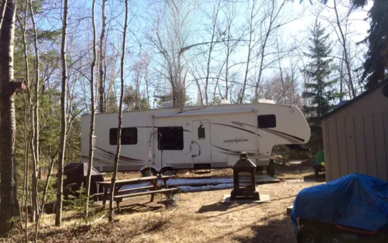 Dore Lake Michel Point Campground Amazing Fishing and Camping
